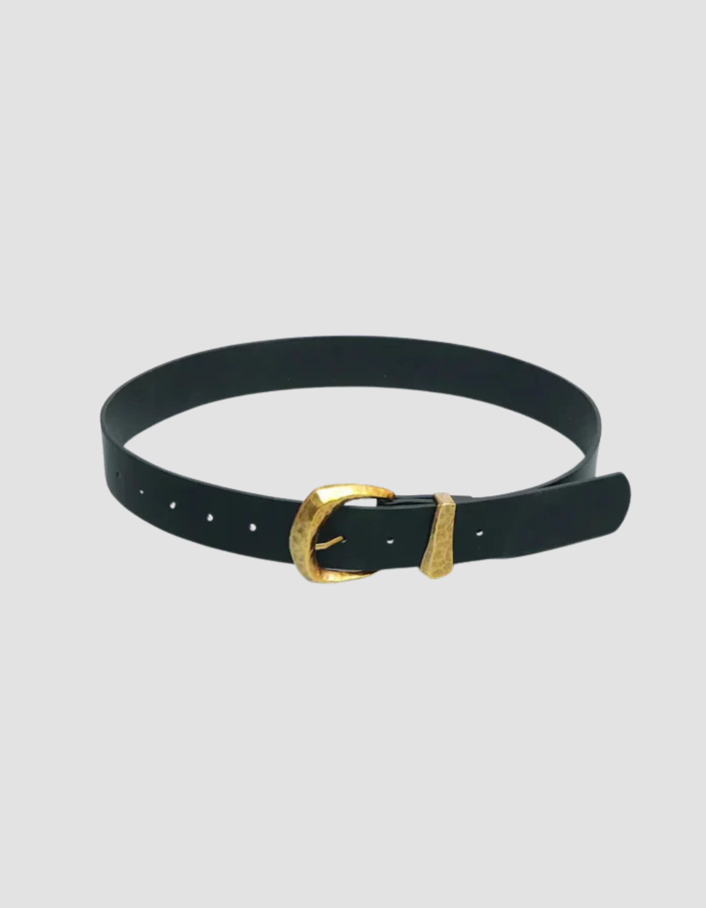 Calista – Sleek black finish – Faux leather belt-15133536125301-Nancy & Mae Savannah