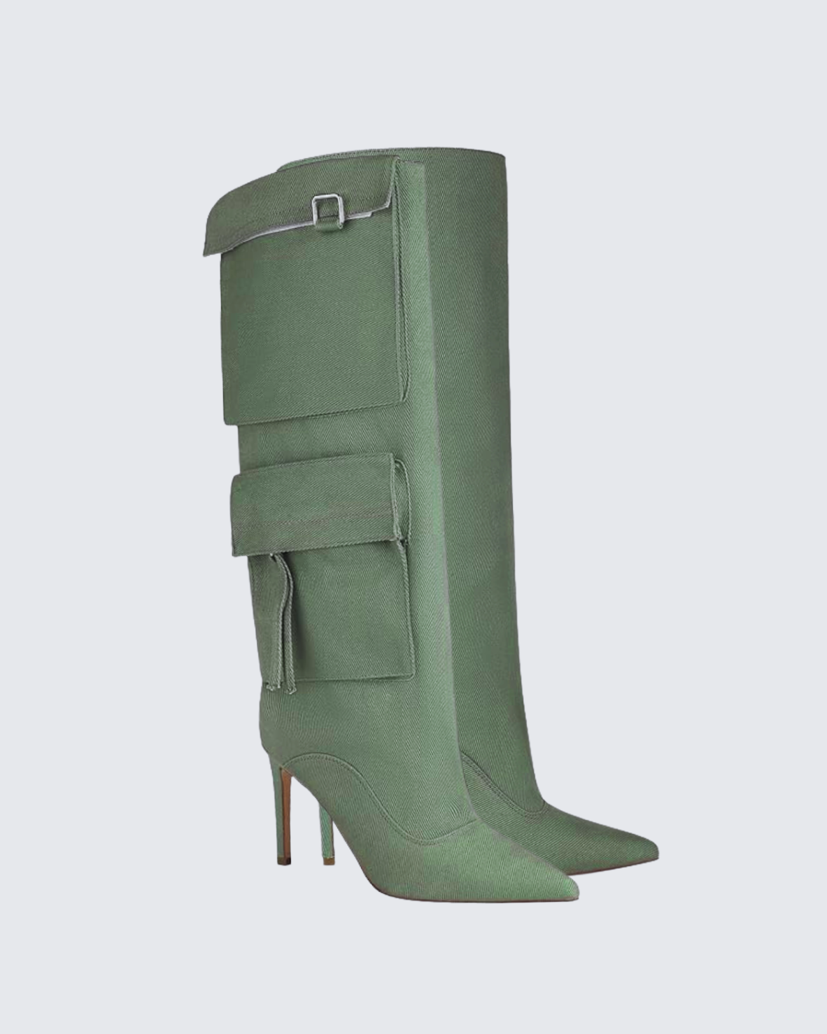 Carmella – Pointed toe – Knee-high denim boots-15133957161333-Nancy & Mae Savannah