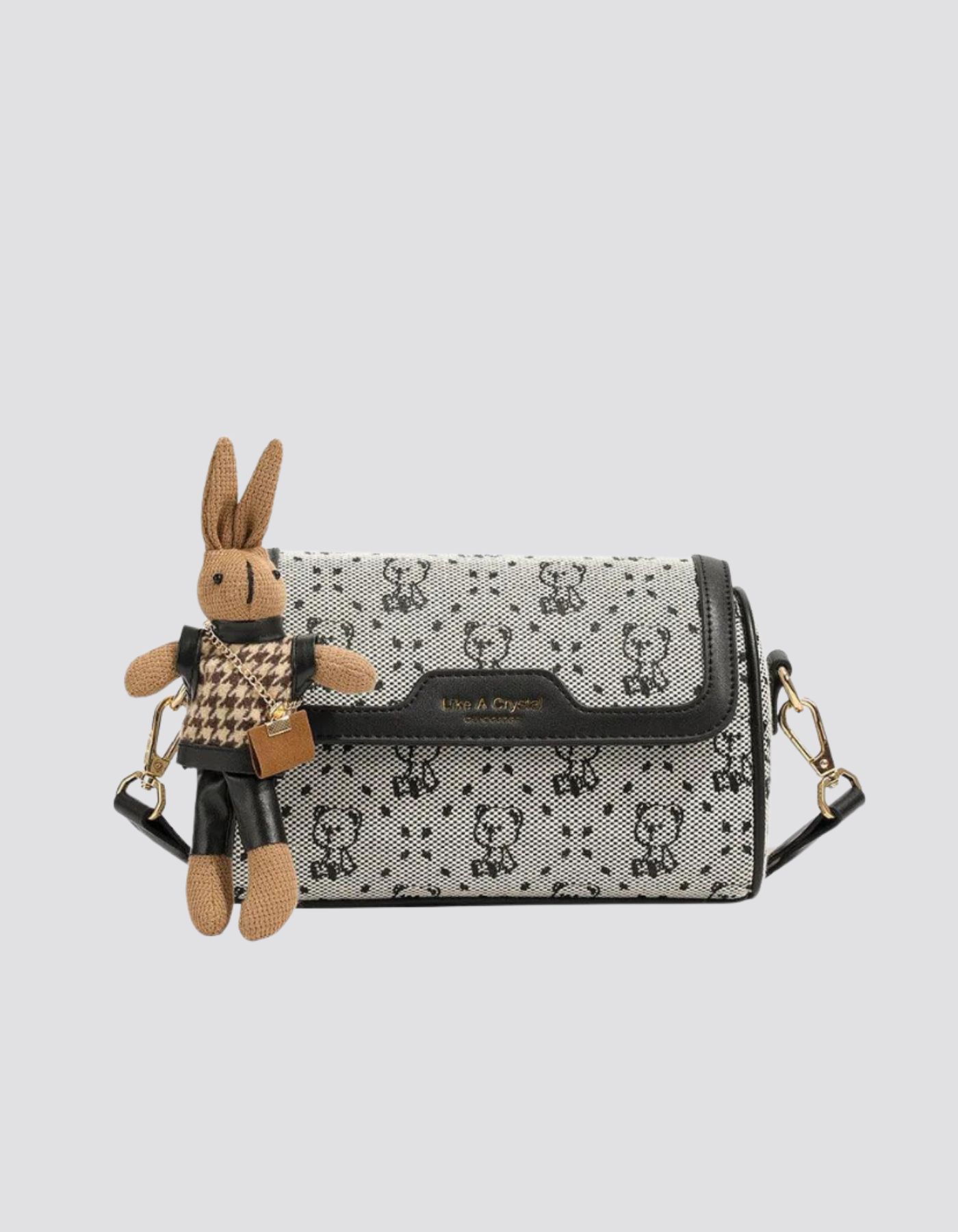 Celinea – Embellished bunny charm – Crossbody bag-15209173647733-Nancy & Mae Savannah