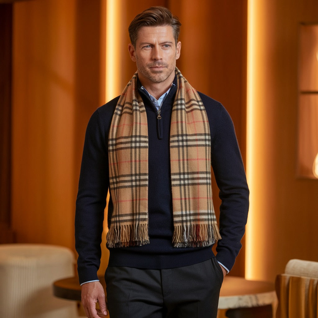 Check Cashmere Scarf-15553986265461-Nancy & Mae Savannah