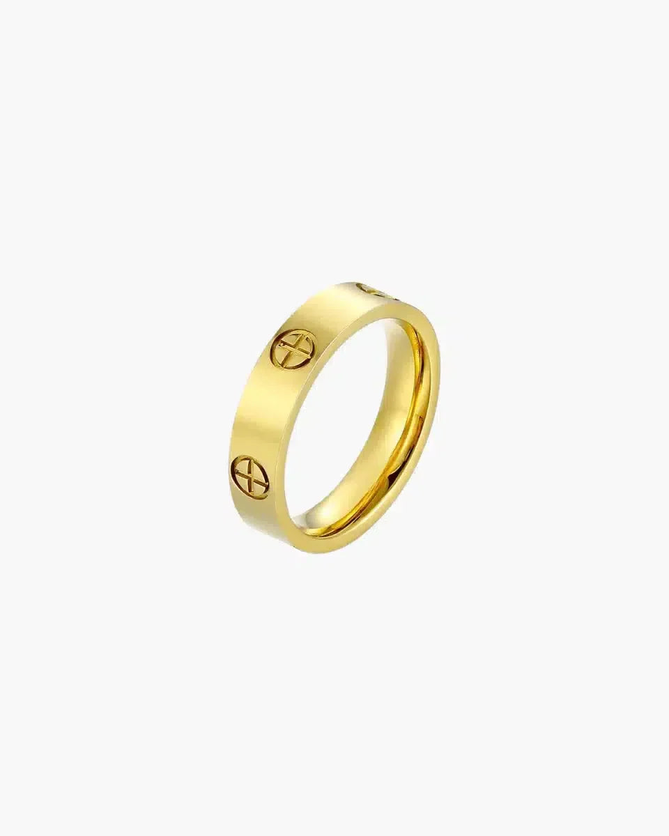 Clairette – Chunky design – Gold-plated ring-15227807236469-Nancy & Mae Savannah