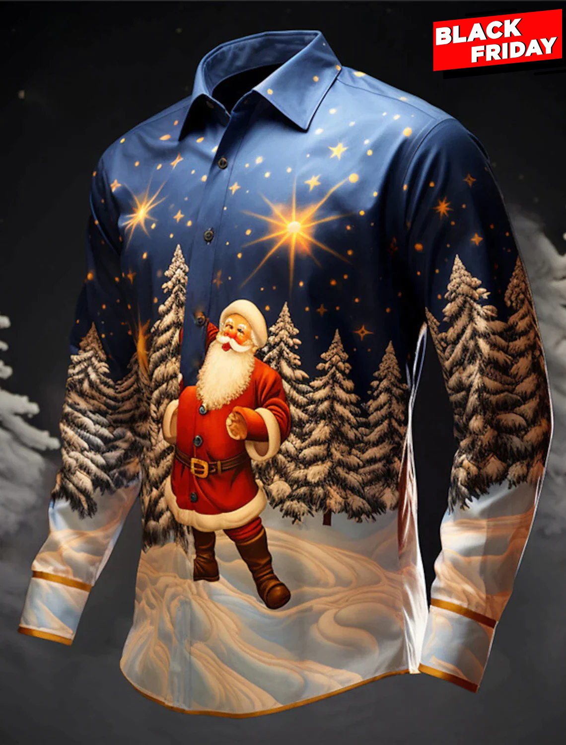 Claus - Elegant Christmas Shirt-15553985413493-Nancy & Mae Savannah