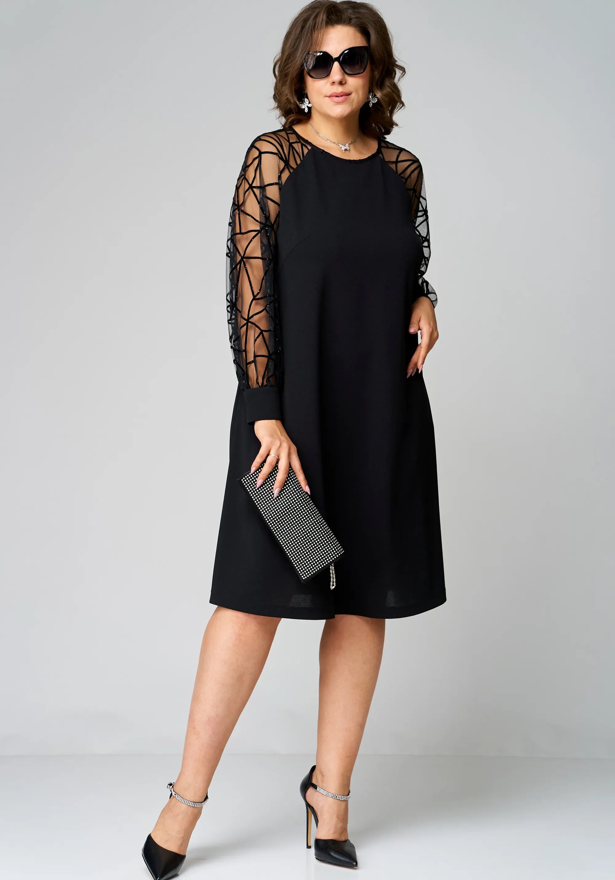 Darcy - Elegant Tunic Dress-15553263174005-Nancy & Mae Savannah