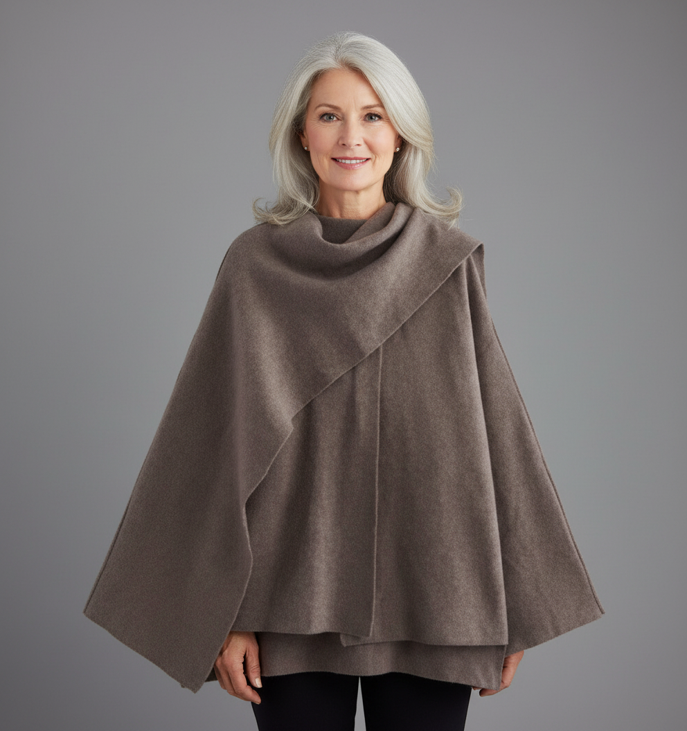 EVELINA - Elegant Seasonal Poncho-15519827526005-Nancy & Mae Savannah