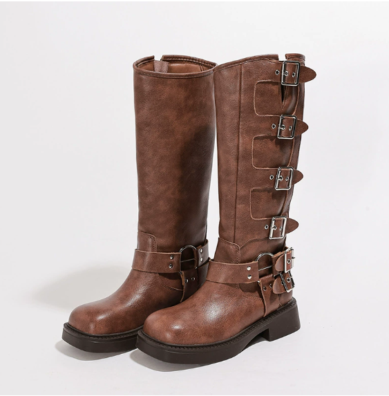 Emilia - Brown Phoenix Boots-15550871011701-Nancy & Mae Savannah