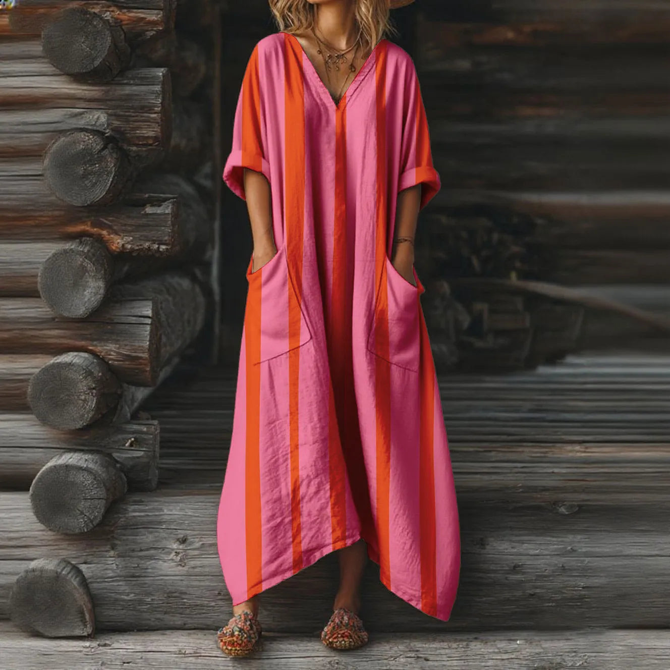 Evelyn - Bohemian Maxi Dress-15563793957237-Nancy & Mae Savannah