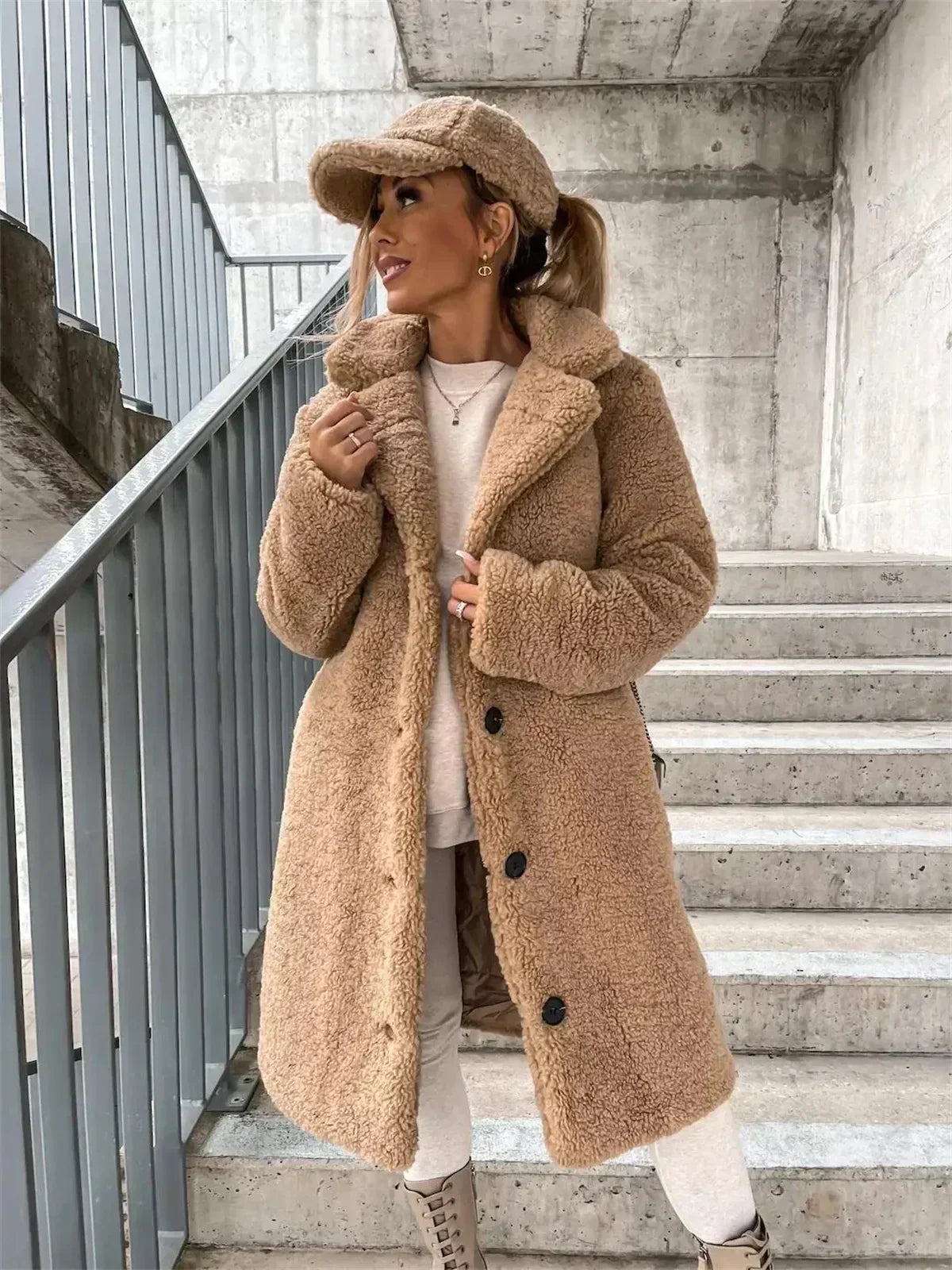 FABI - Elegant Casual Coat-15519827001717-Nancy & Mae Savannah