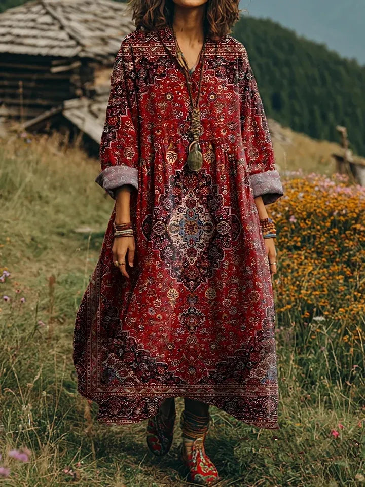 Freya - Bohemian Maxi Dress-15563794317685-Nancy & Mae Savannah