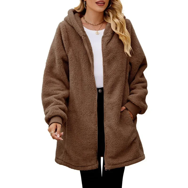Gianna - Hooded Fleece Jacket-15544937447797-Nancy & Mae Savannah