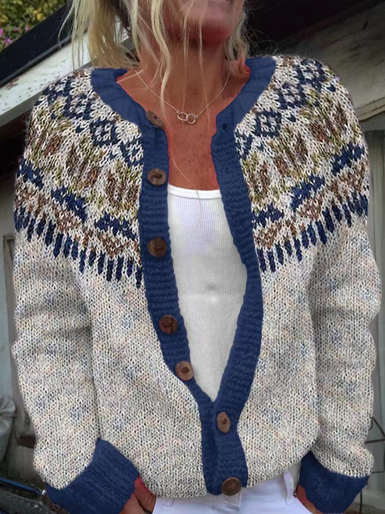Hailey - Vintage Icelandic Cardigan-15531113316725-Nancy & Mae Savannah