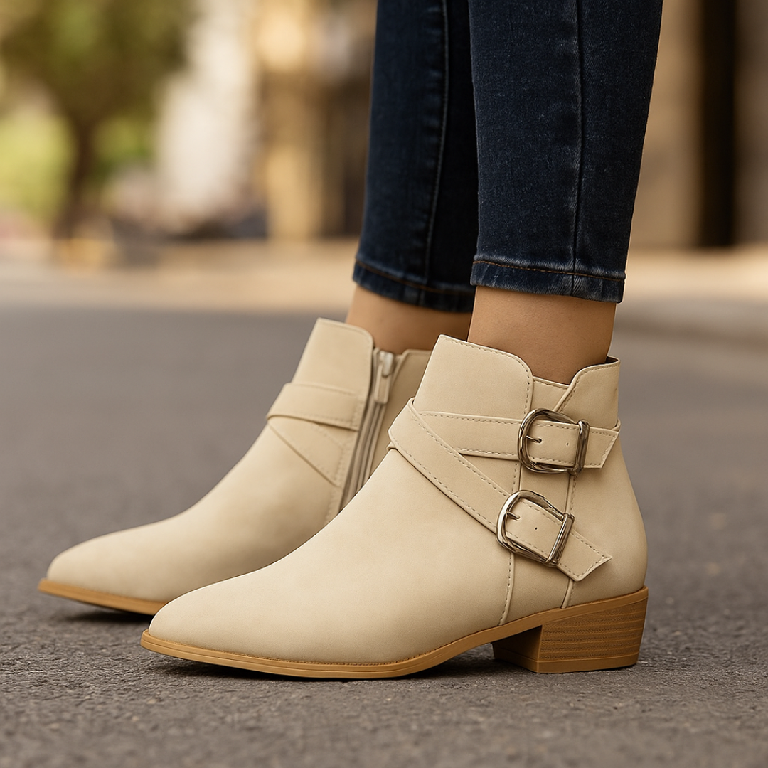 Harper - Lane Cross Strap Boots-15553287618933-Nancy & Mae Savannah