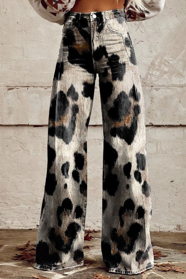 Harper - Wild Brush Leopard Flare Pants-15531073962357-Nancy & Mae Savannah
