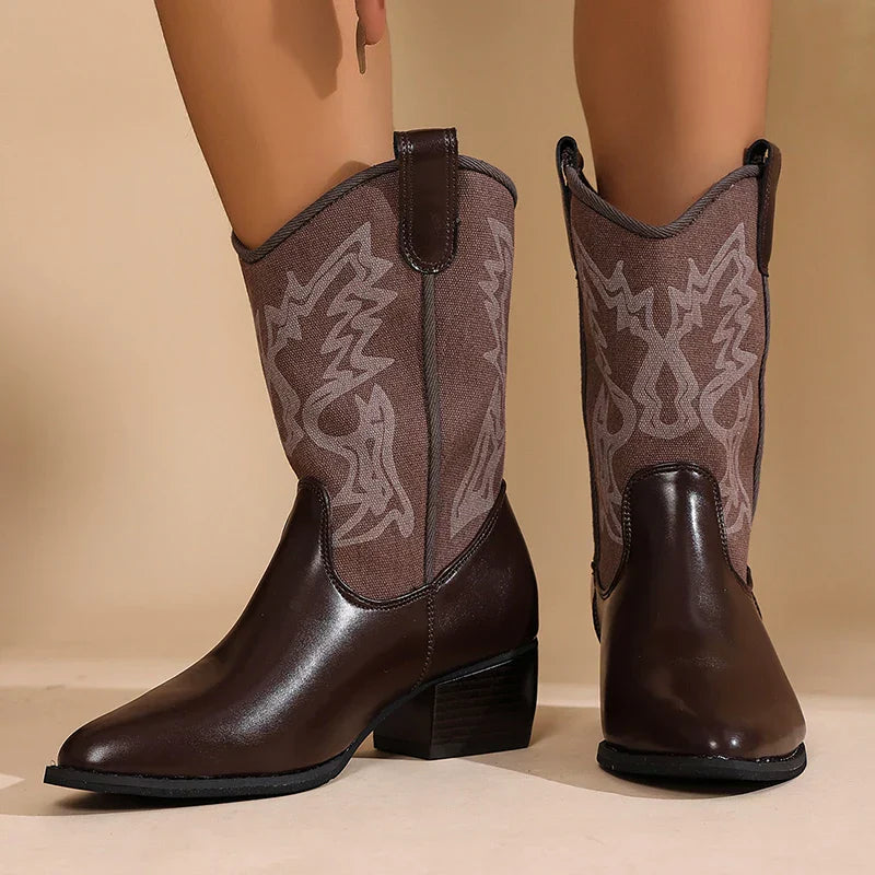 Jolene - Vintage Cowboy Boots-15550871535989-Nancy & Mae Savannah