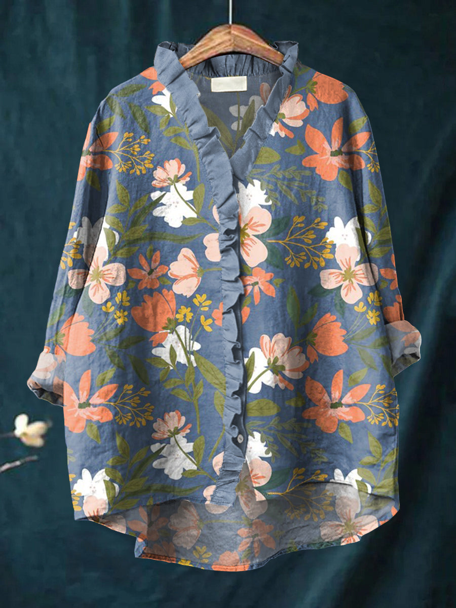 Kendall - Elegant Bloom Blouse-15542285009269-Nancy & Mae Savannah