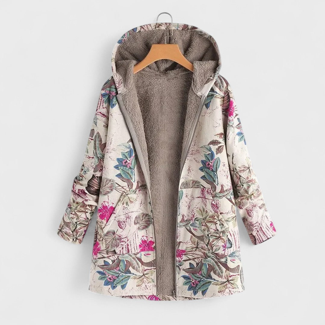 Laila - Fleece-Lined Hooded Jacket-15544936563061-Nancy & Mae Savannah