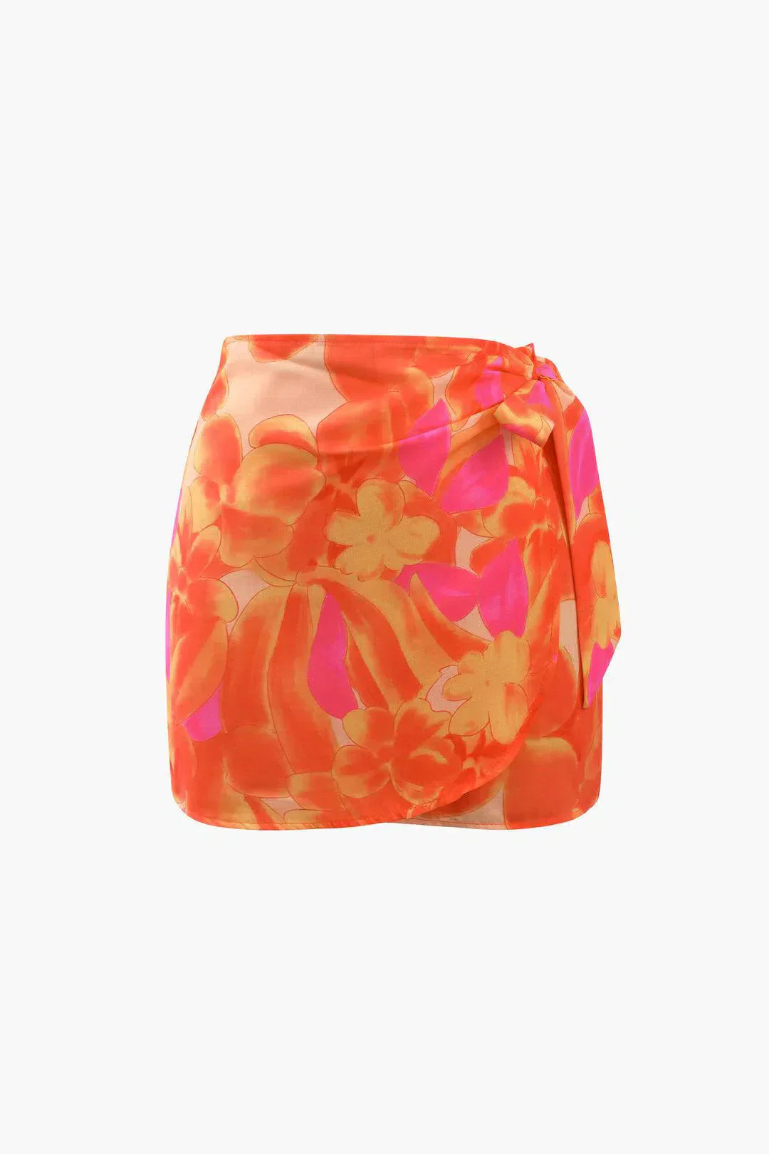 Lazetta – Knot side wrap – Mini skirt-15133684793717-Nancy & Mae Savannah