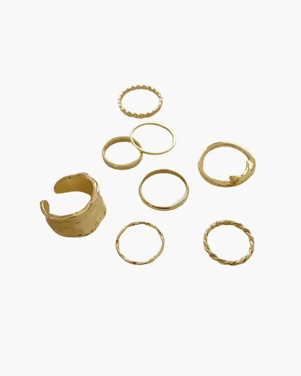 Lorena Elegante – Minimalist design – Ring set-15227807302005-Nancy & Mae Savannah