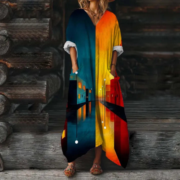 Luna - Bohemian Maxi Dress-15563794186613-Nancy & Mae Savannah