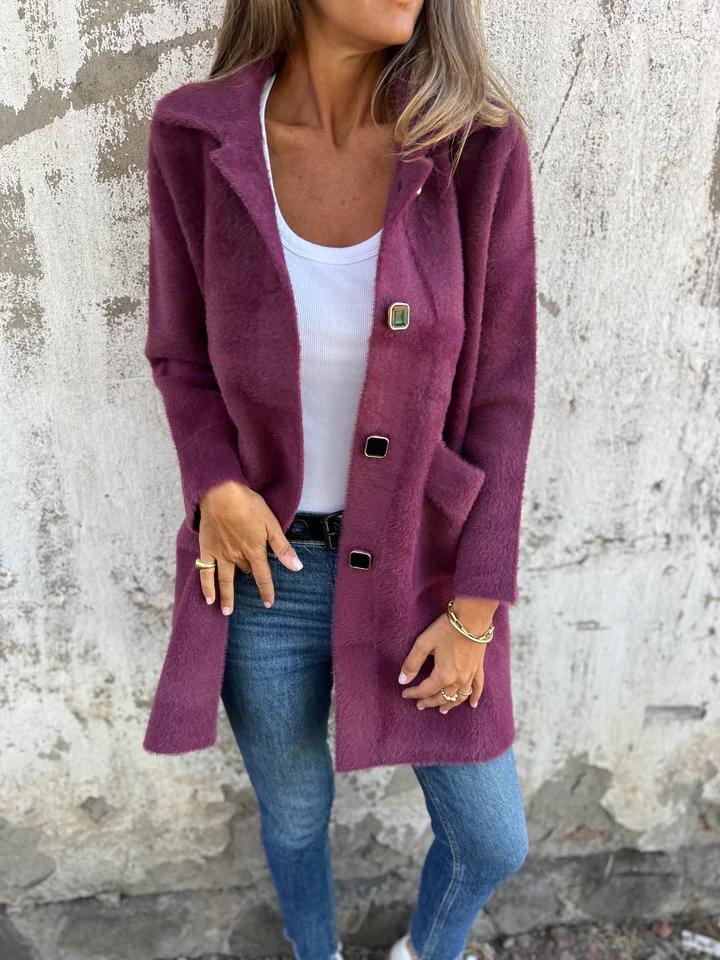 MARCE - Casual Coat with Buttons-15519826116981-Nancy & Mae Savannah