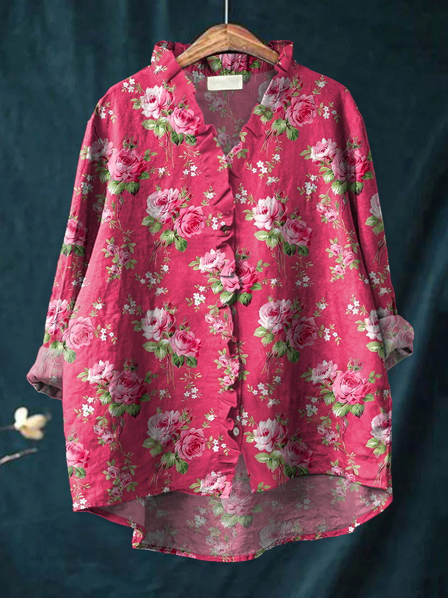 Malorie - Elegant Bloom Blouse-15542206300533-Nancy & Mae Savannah