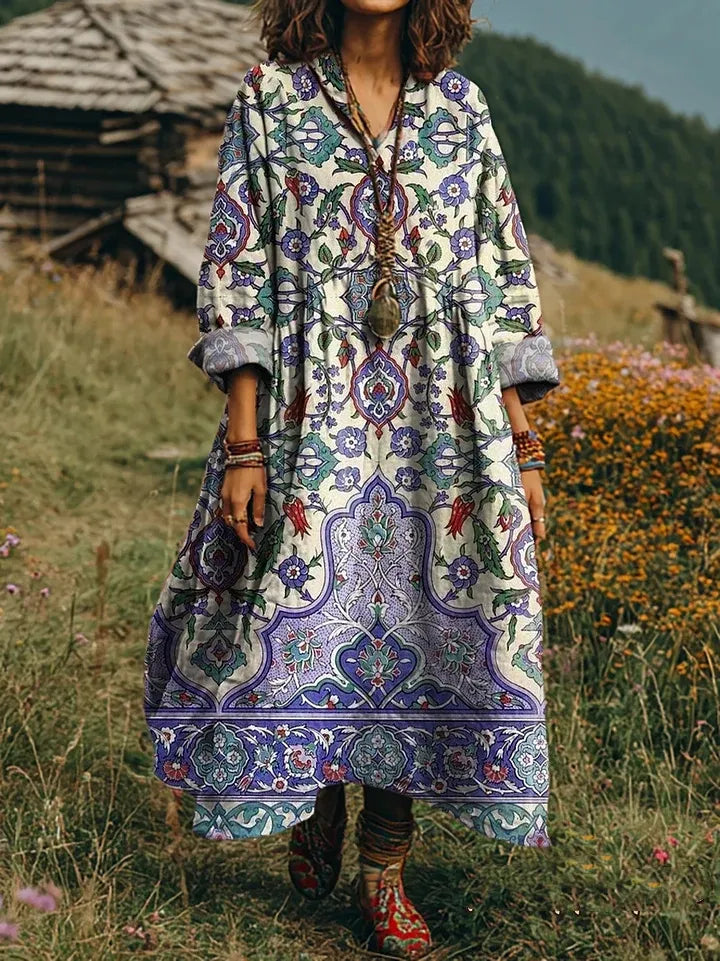 Mara - Bohemian Maxi Dress-15563793367413-Nancy & Mae Savannah