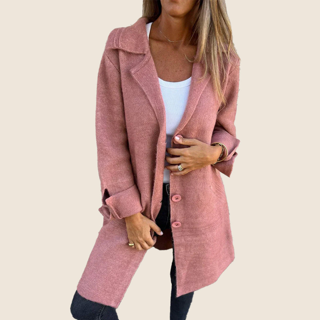 Marcelle - Chic Hooded Coat with Pockets-15550919180661-Nancy & Mae Savannah