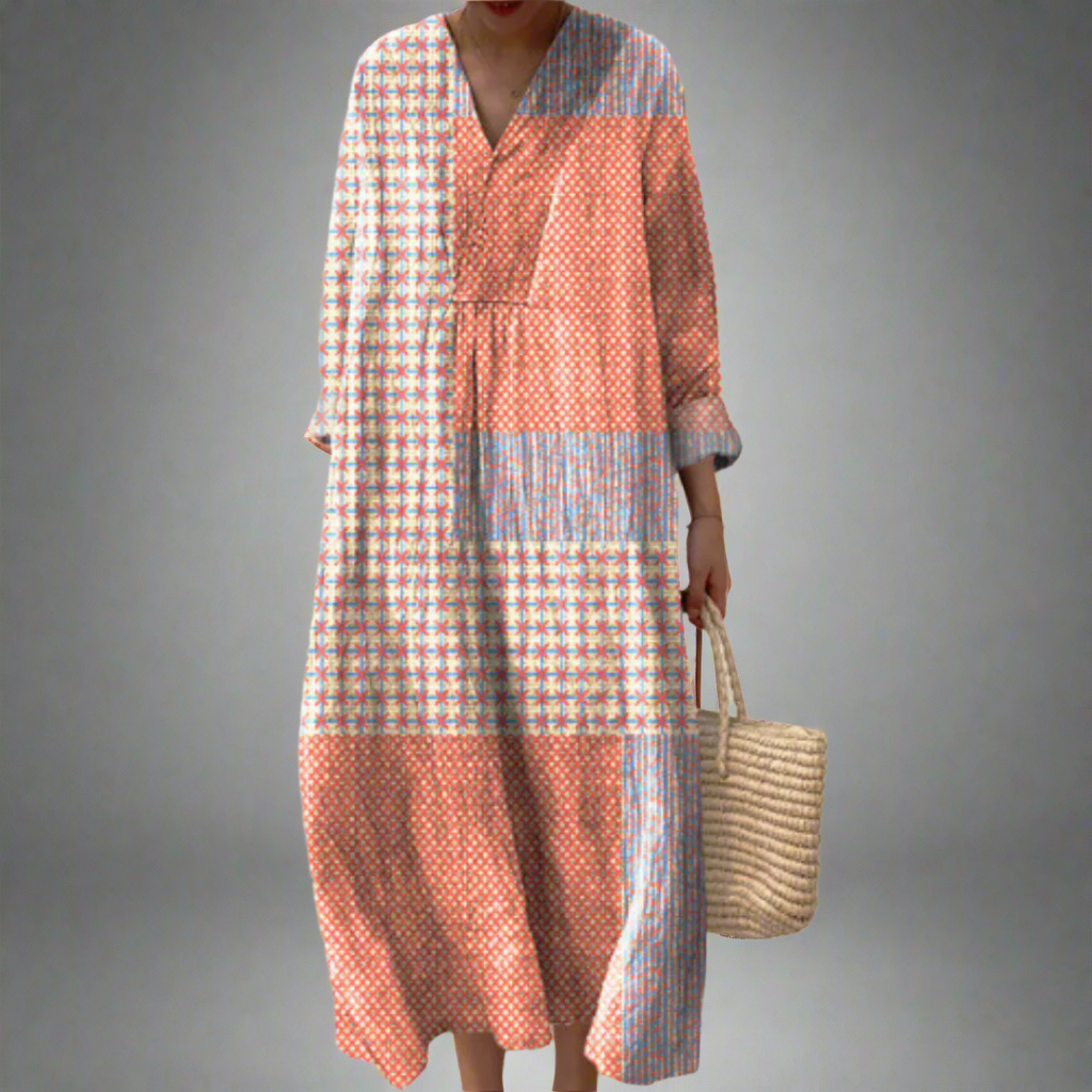 Megan - Breezy Patchwork Midi-15543804395893-Nancy & Mae Savannah