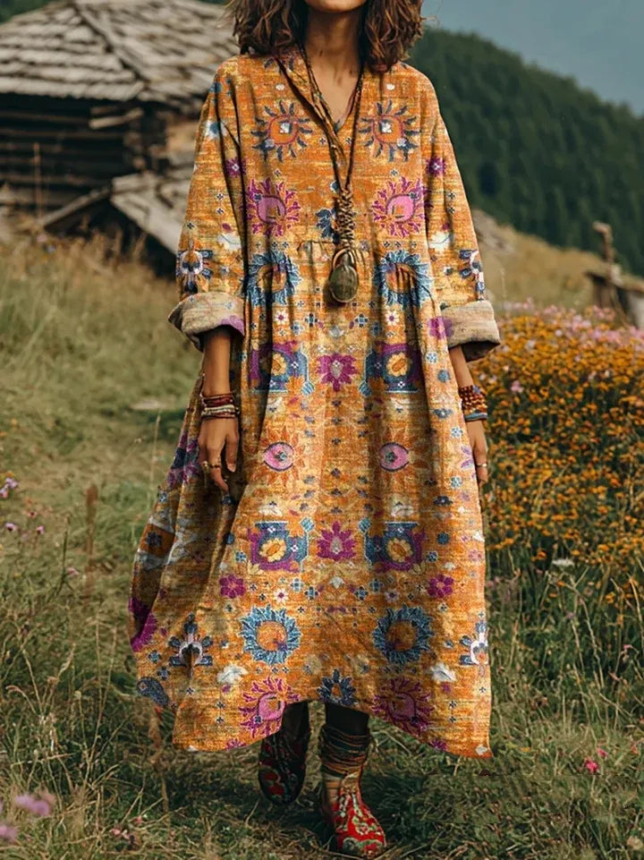 Mia - Bohemian Maxi Dress-15563794219381-Nancy & Mae Savannah