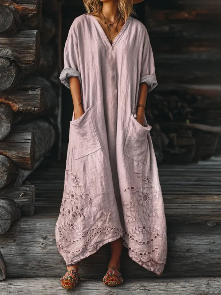 Mila - Bohemian Maxi Dress-15563793334645-Nancy & Mae Savannah