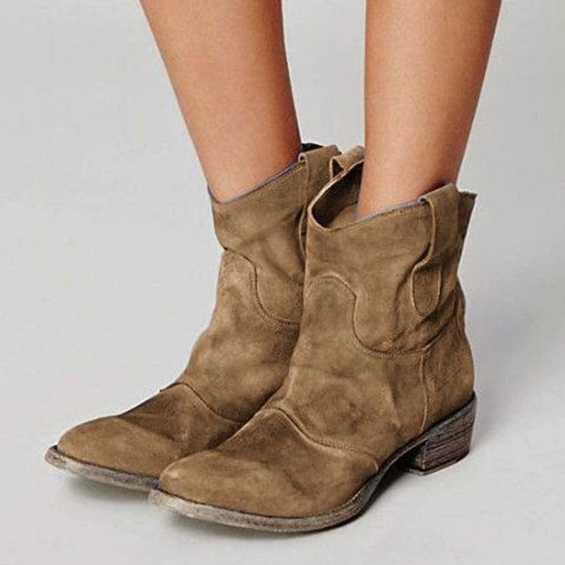 Morwenna - Ridge Suede Western Boots-15544868798837-Nancy & Mae Savannah