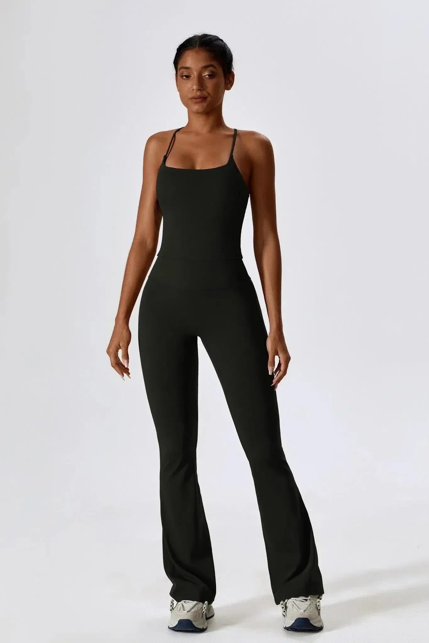 Nicolina – Square neckline – Top & flared leggings set-15133676339573-Nancy & Mae Savannah