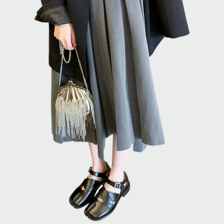 Nylah - Tabi Strap Mary Jane Shoes-15519661982069-Nancy & Mae Savannah