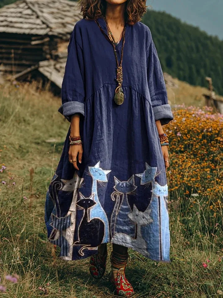 Olivia - Bohemian Maxi Dress-15563793531253-Nancy & Mae Savannah