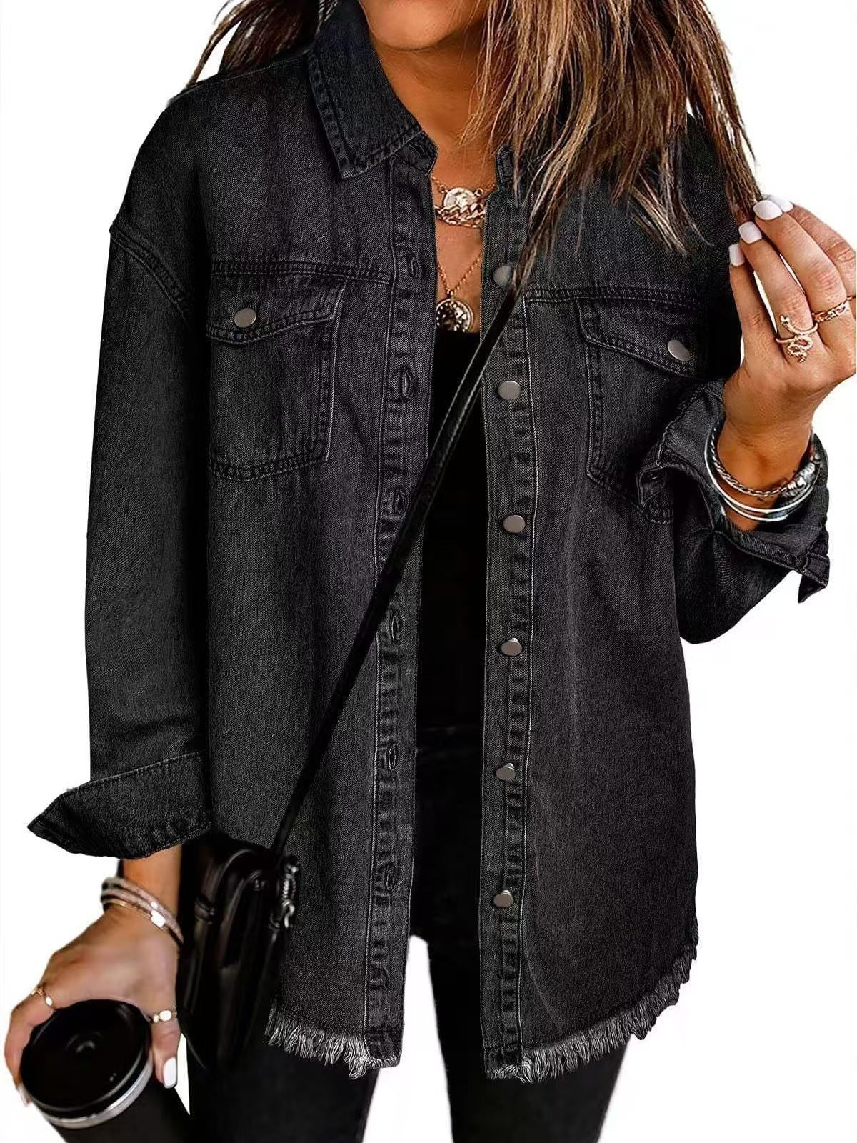 ROXANE - Classic Everyday Denim Jacket-15550920065397-Nancy & Mae Savannah