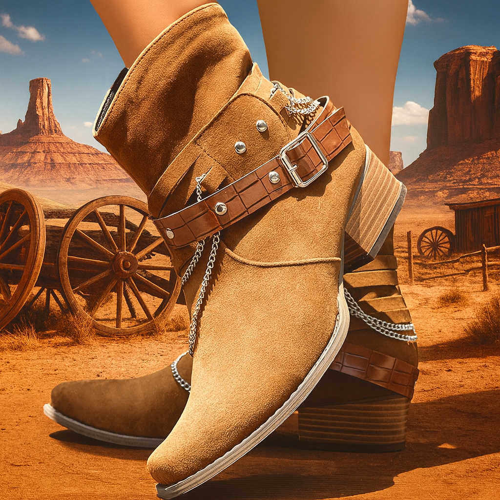 Sofia - Chain Boots-15553239253365-Nancy & Mae Savannah