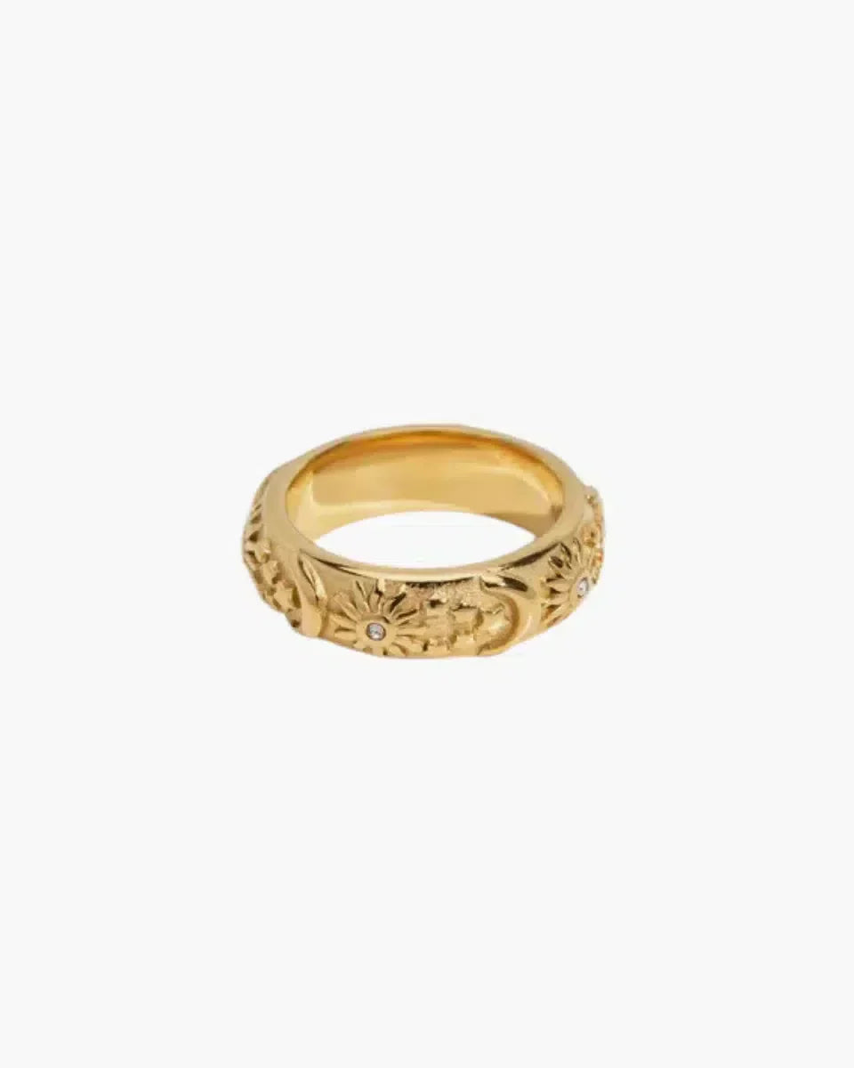 Stellaria – Celestial design – Gold-plated ring-15227807072629-Nancy & Mae Savannah