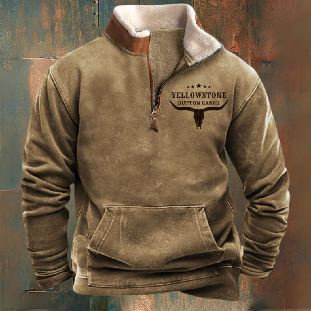 Yellowstone – Fleece Jacket With A Half-Zip For Autumn And Winter-15553979384181-Nancy & Mae Savannah