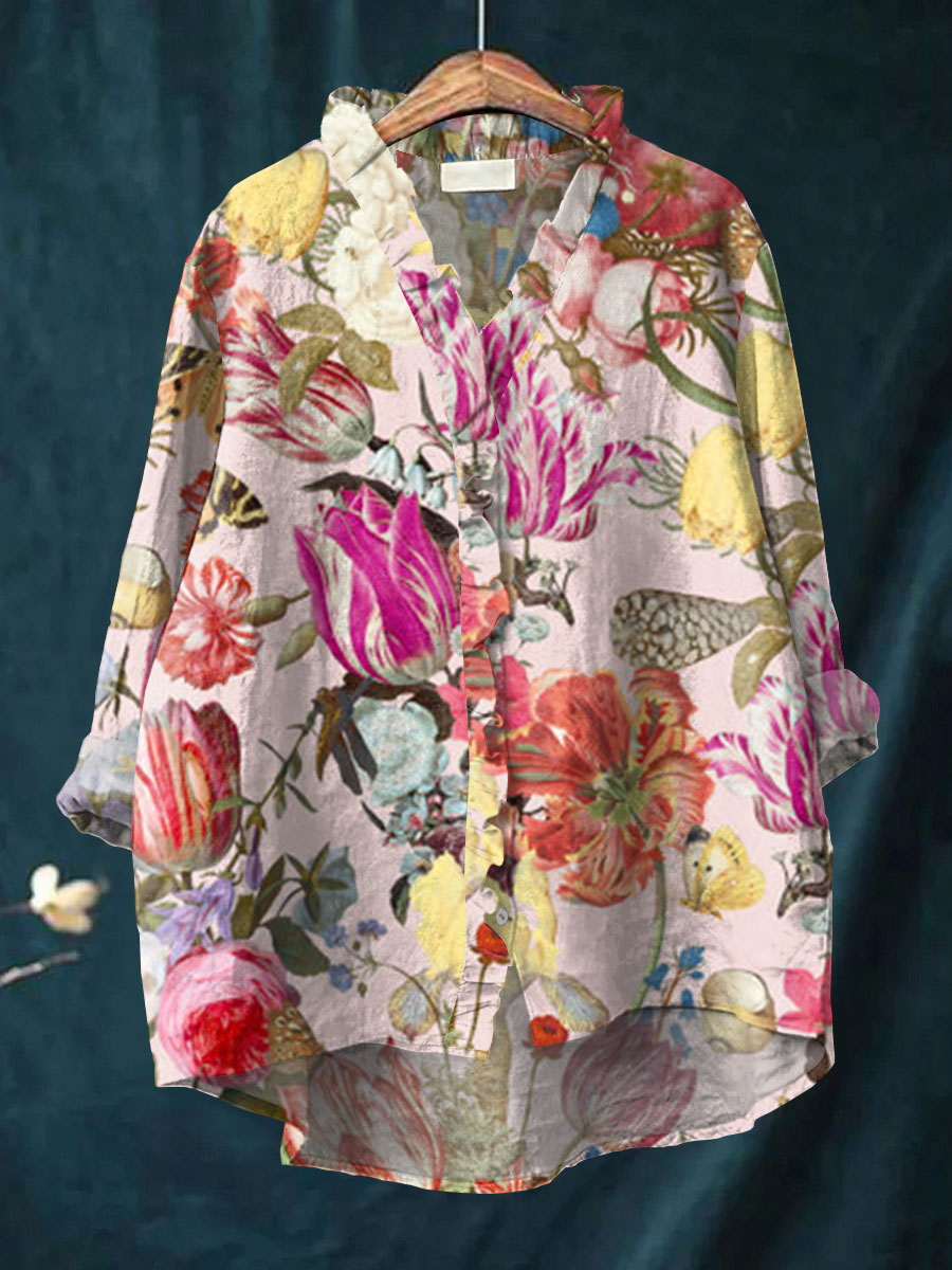 Zoey - Elegant Bloom Blouse-15542207381877-Nancy & Mae Savannah