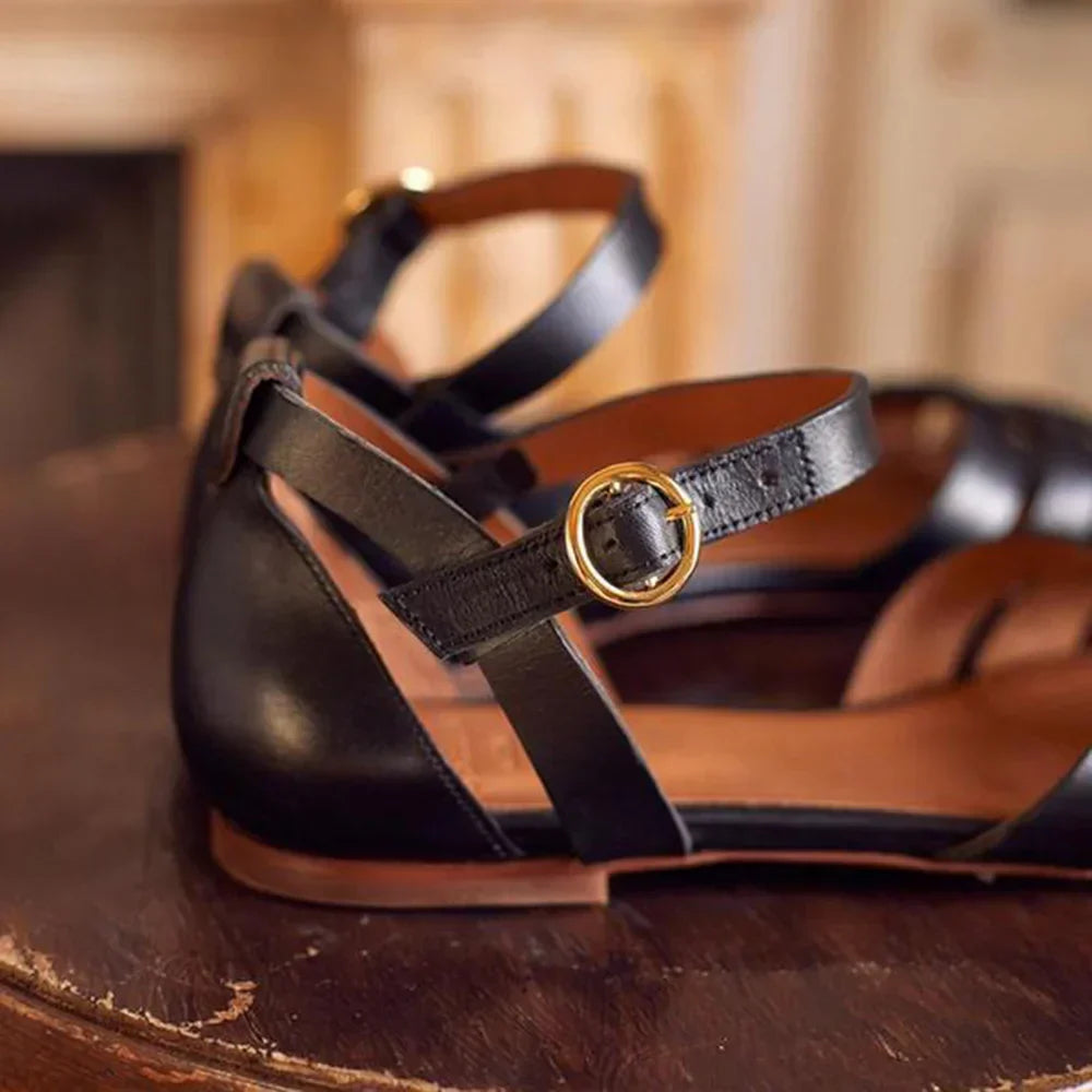 SANDY - STRAPPY FLAT SANDALS