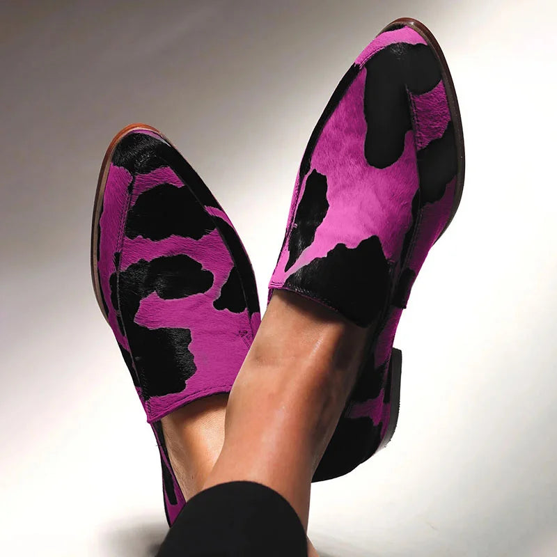 BIANCA - STATEMENT ANIMAL - PRINT LOAFERS