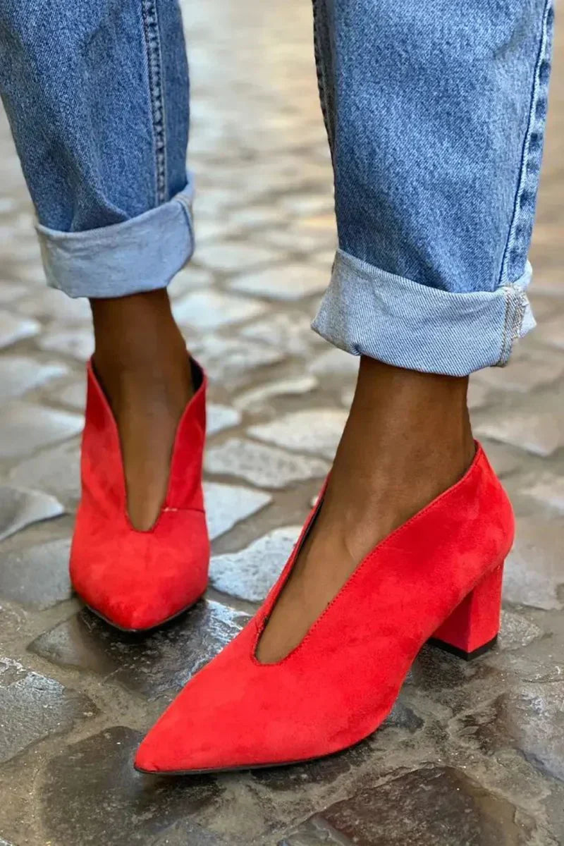 ANGELICA - ELEGANT BLOCK HEEL PUMPS