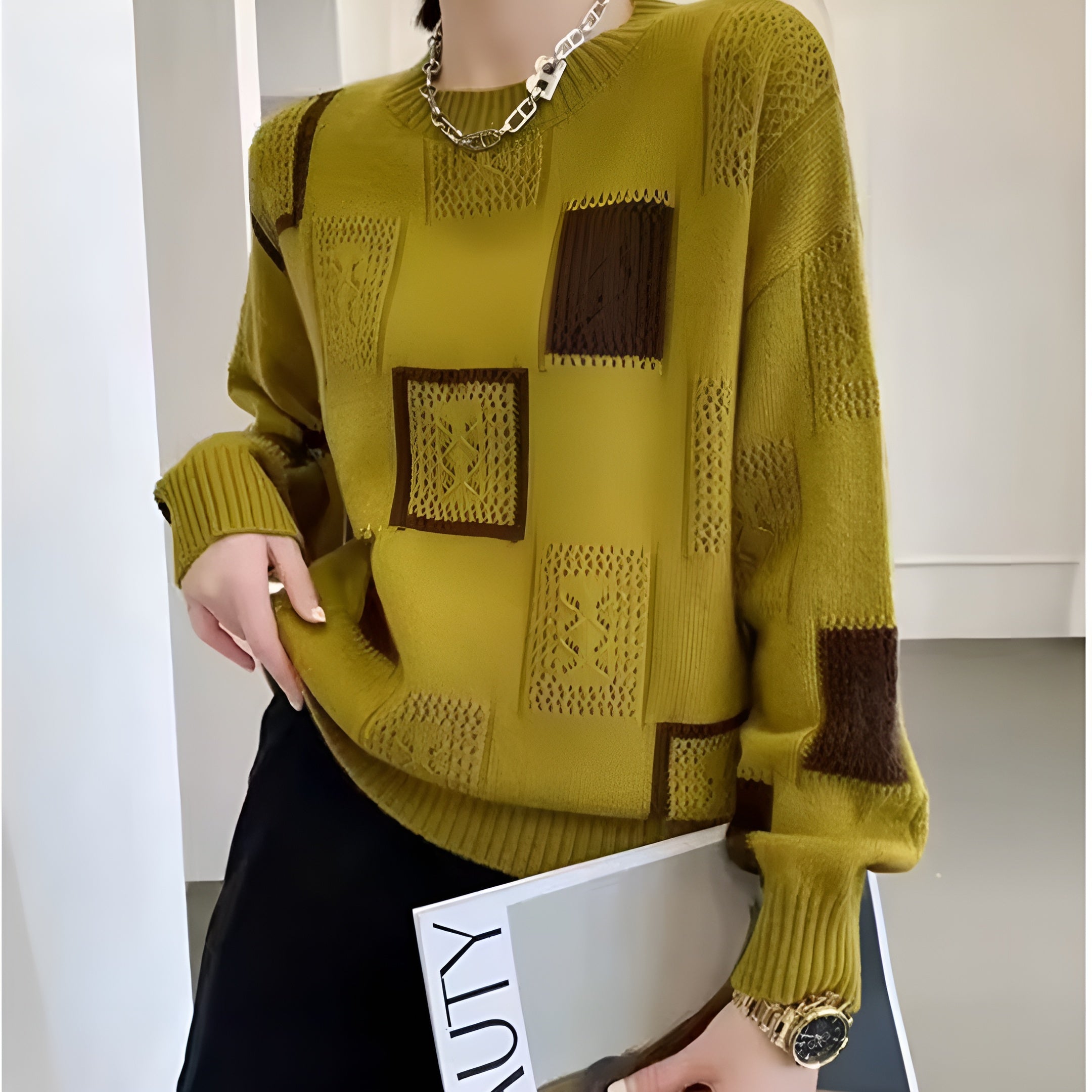 ALIDA - Unique and elegant feminine sweater-15519825625461-Mirella Fiore
