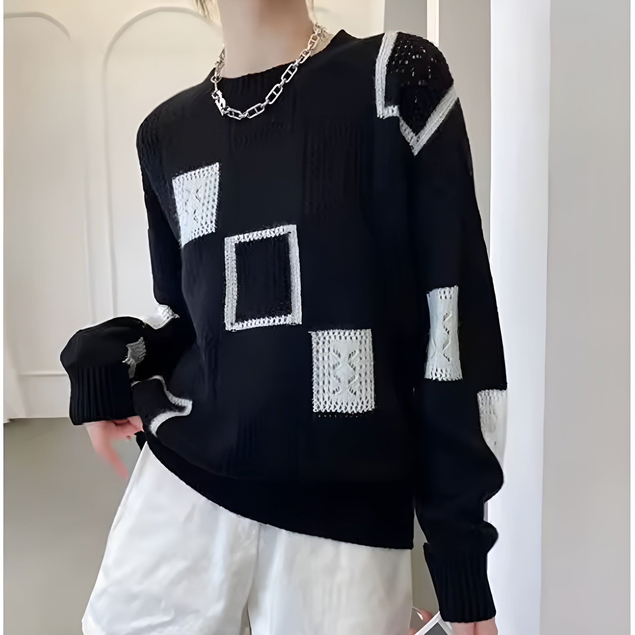 ALIDA - Unique and elegant feminine sweater-15519825625461-Mirella Fiore
