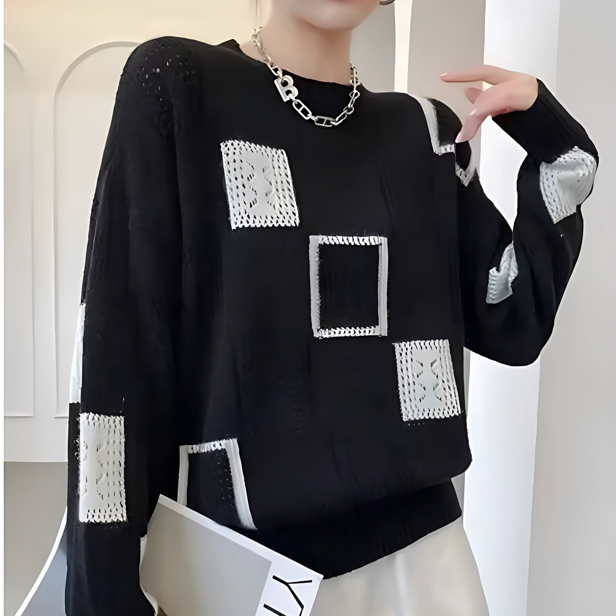 ALIDA - Unique and elegant feminine sweater-15519825625461-Mirella Fiore