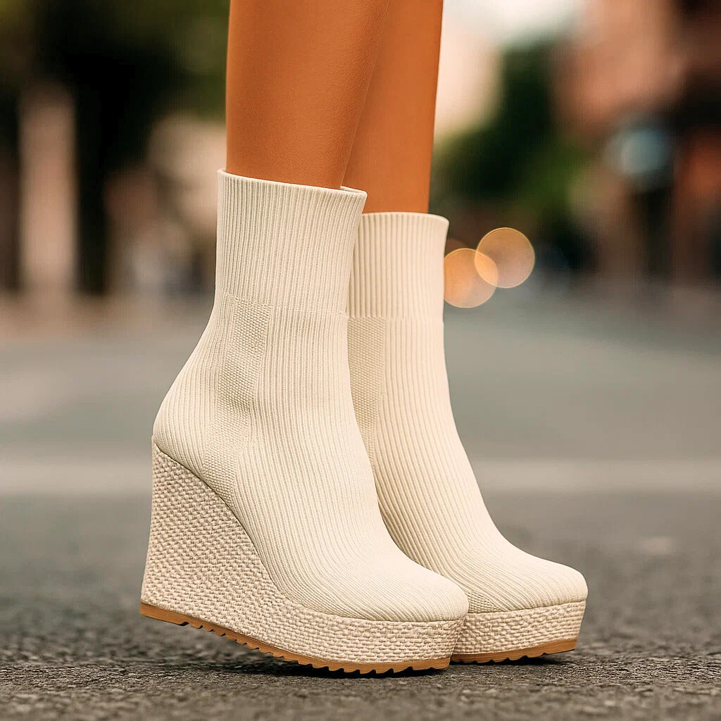AMENA - KNIT PLATFORM BOOTS-15560642822517-Nancy & Mae Savannah