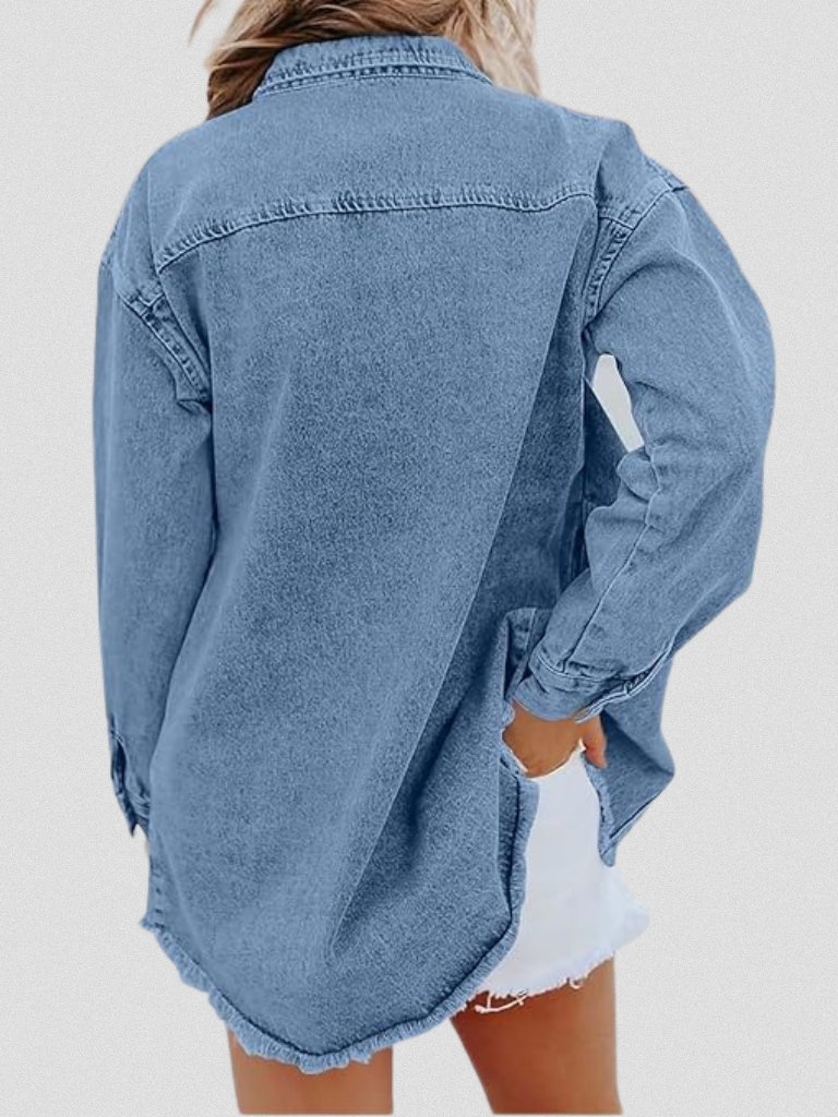ANGELA - CLASSIC DENIM SHIRT-15549015359861-Mirella Fiore
