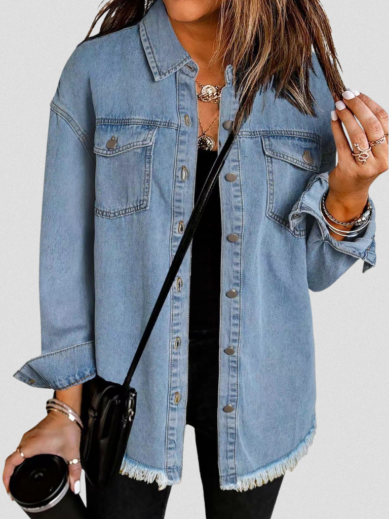 ANGELA - CLASSIC DENIM SHIRT-15549015359861-Mirella Fiore