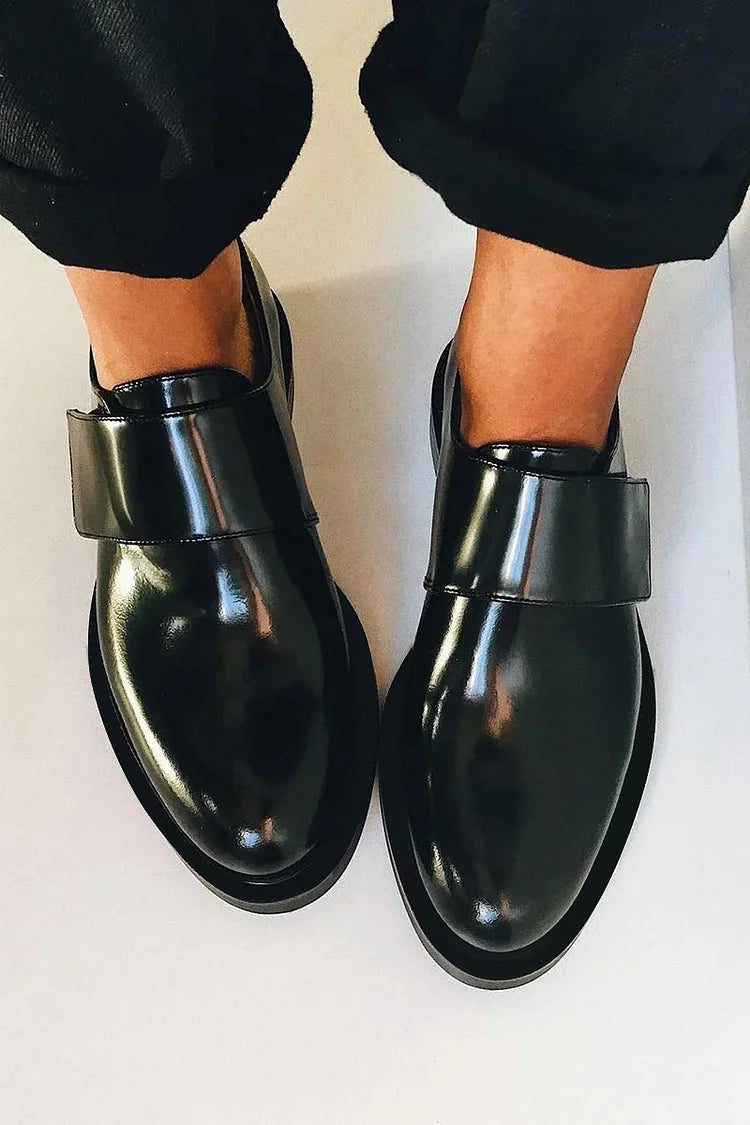 ANIKA - POLISHED STRAP LOAFERS-15553869021557-Mirella Fiore
