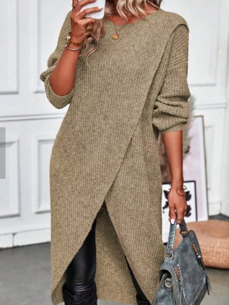 ARIA - WRAP KNIT DRESS-15549015327093-Mirella Fiore