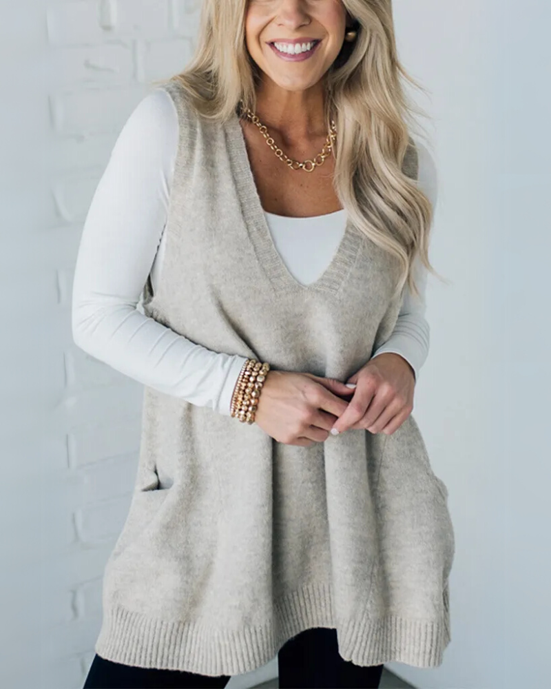 AROLA - Cozy Knit Vest-15519825330549-Mirella Fiore